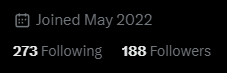 Follow count